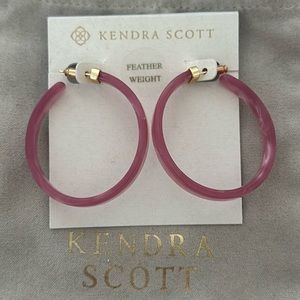 Kendra Scott Pink  hoop earrings